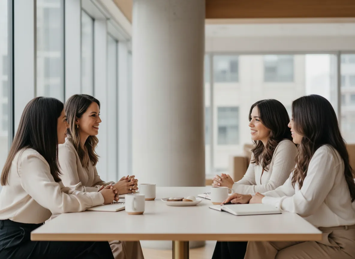 Comunidad femenina Latina en conversación y crecimiento