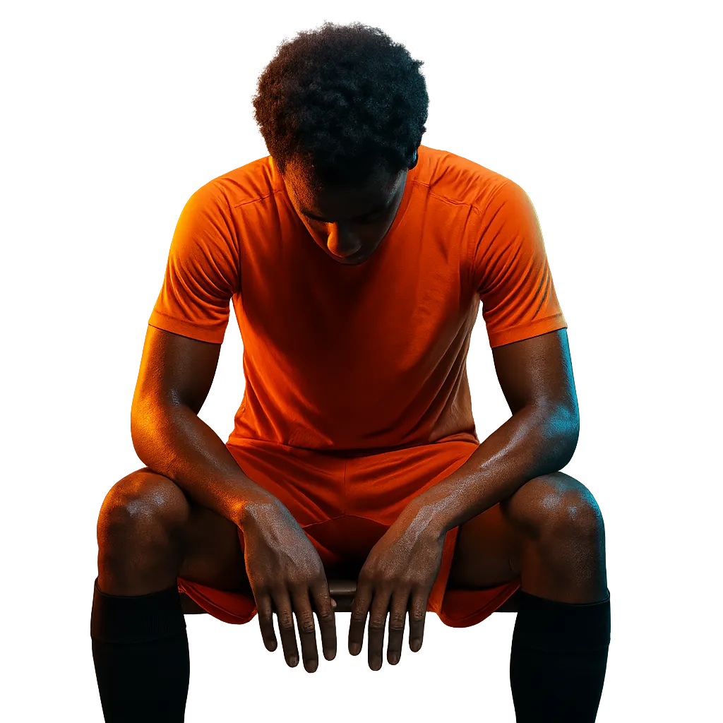 Athlete experiencing burnout and fatigue