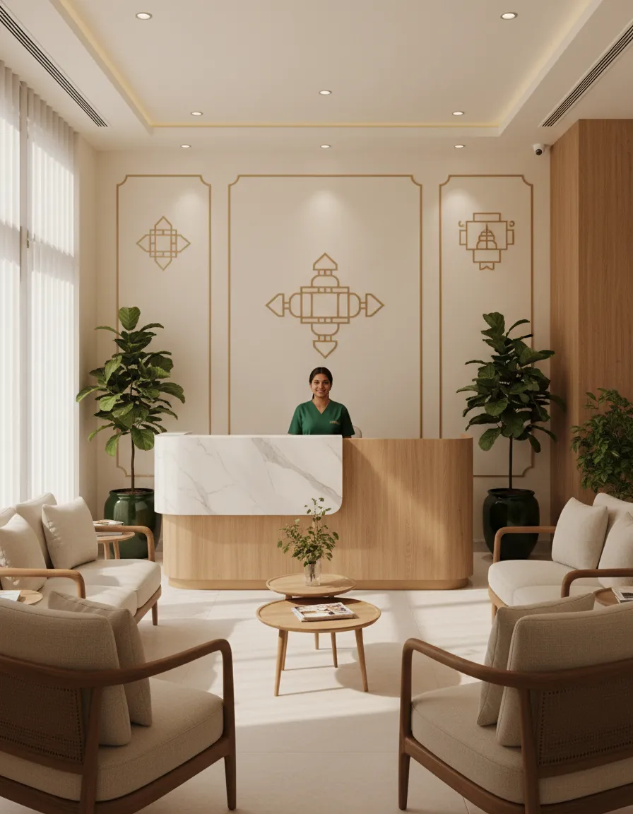 Clinic reception area