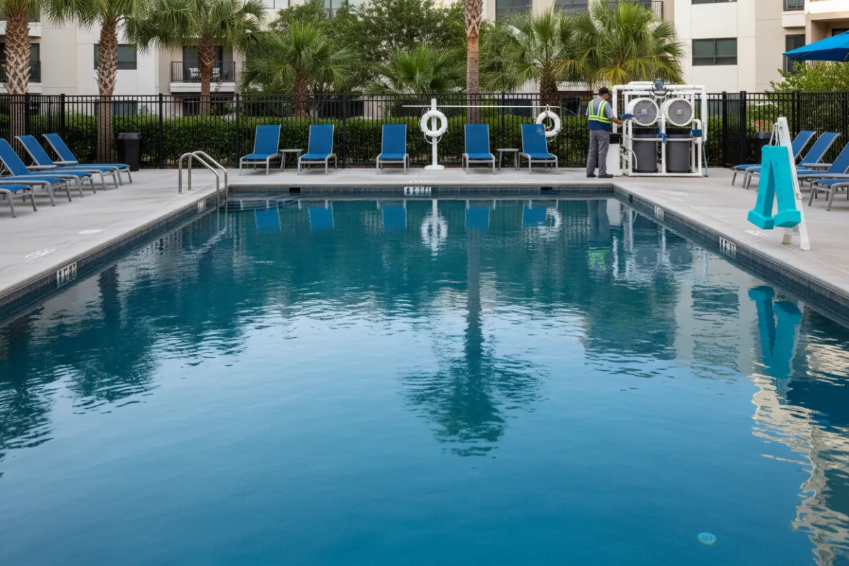 Commercial property pool repair services for hotels and HOAs