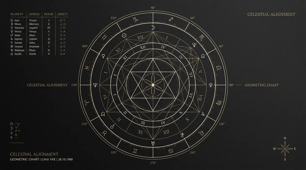 Natal Chart celestial geometric blueprint