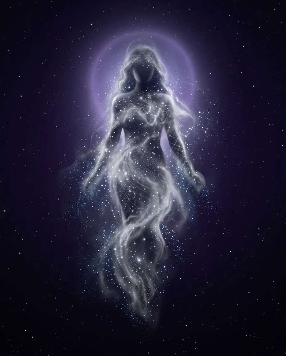 Goddess Voices archetypal oracle monochromatic artwork