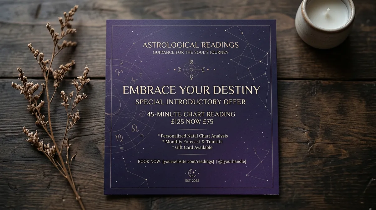 Big 3 Quick Peek cosmic astrology artwork with subtle starfield and zodiac geometry
