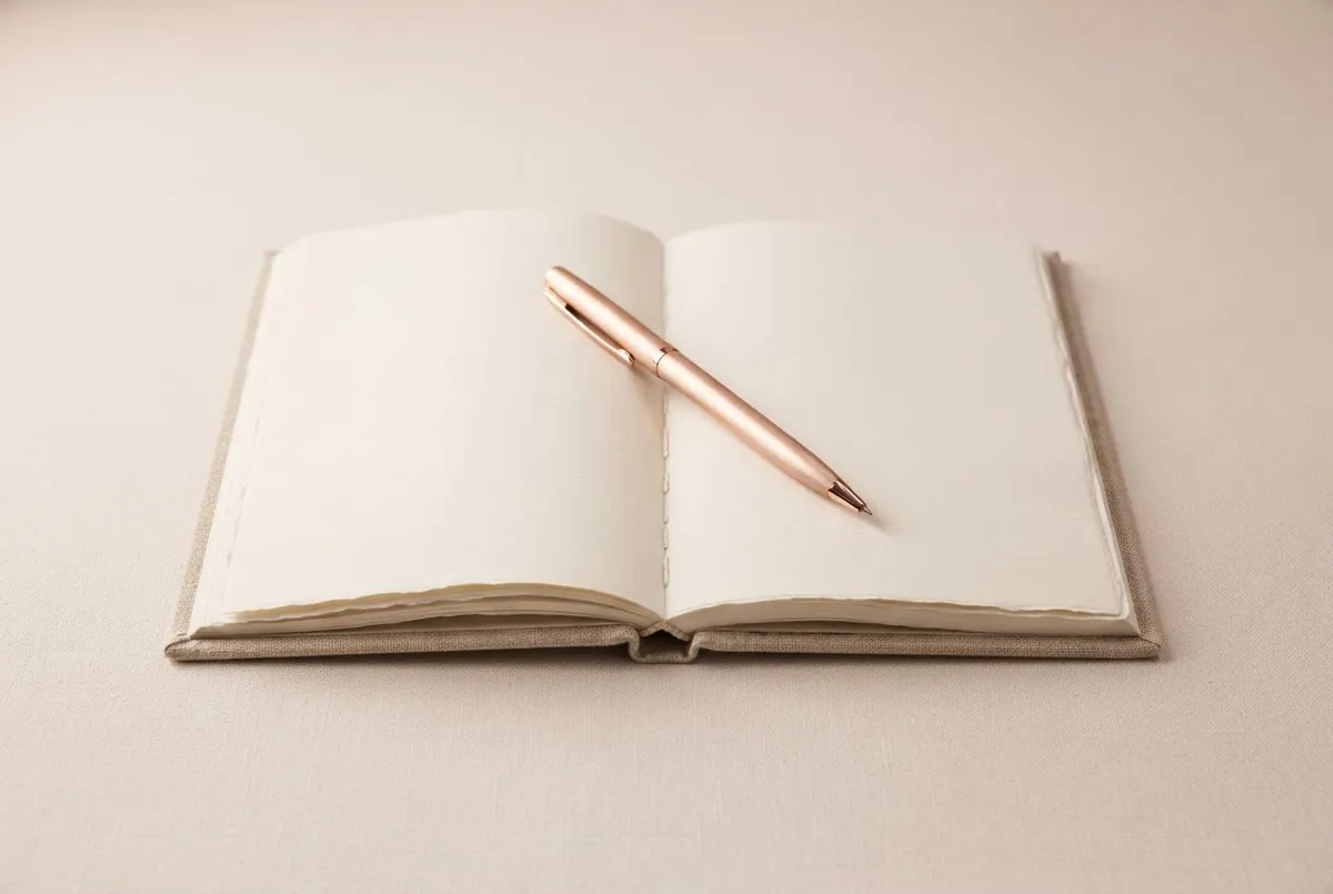 Minimalist calming journal layout showing the Post Decision Reassurance Plan