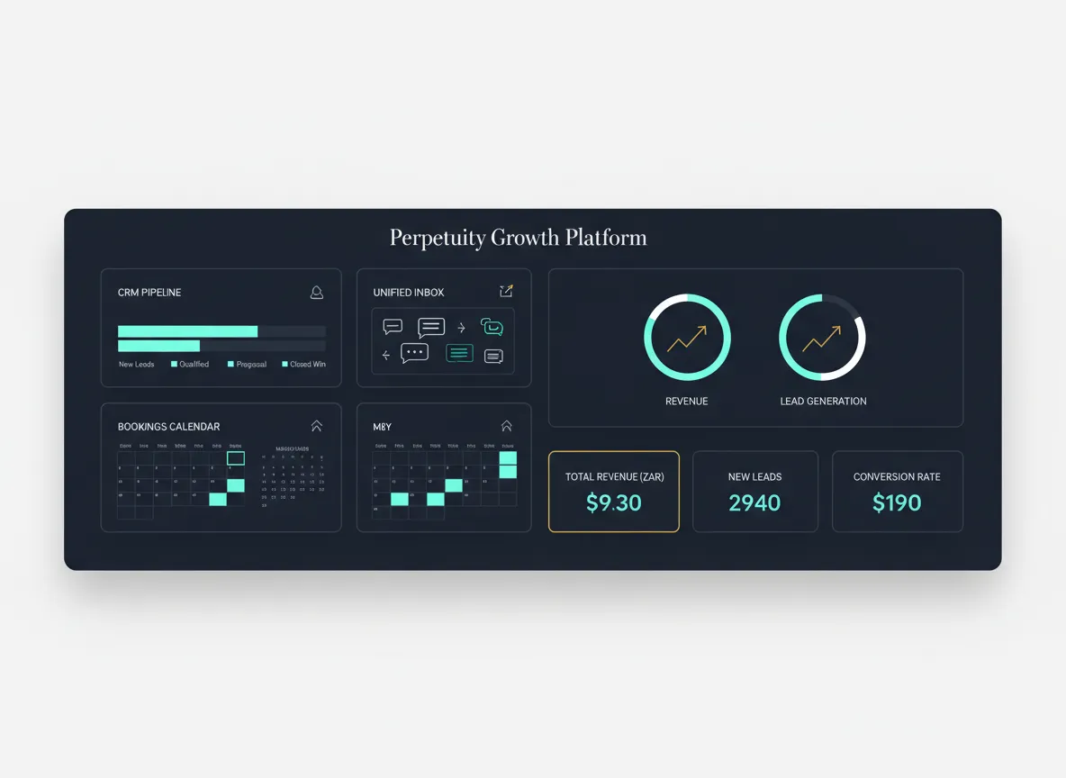 All-in-one dashboard overview mockup