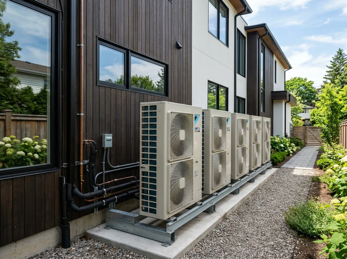 Close-up of a Daikin VRV outdoor unit