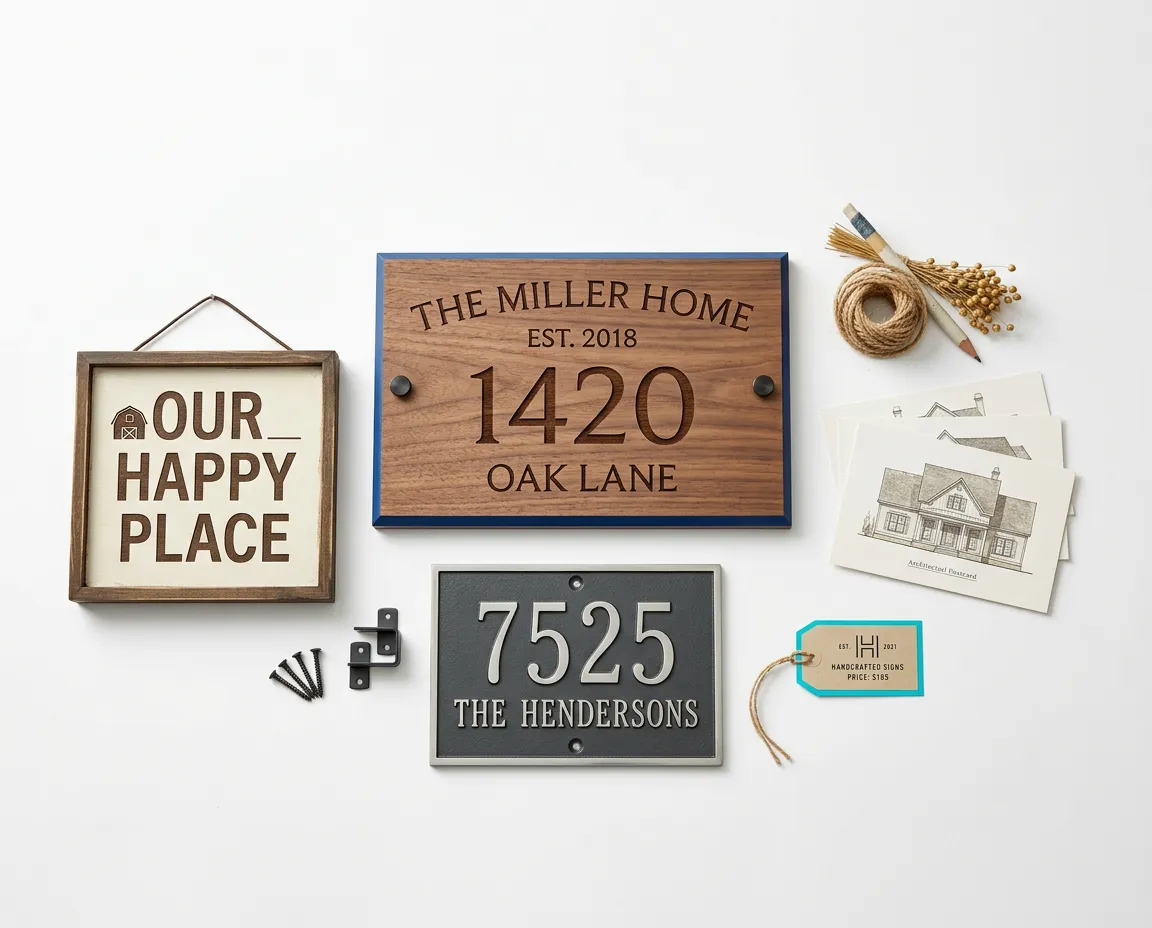 Home and Property Signs Collection - Address Plaques and Farmhouse Signs
