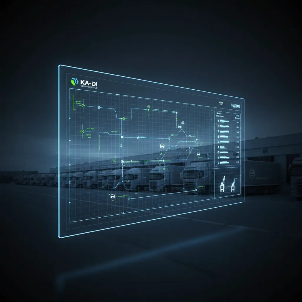 KA-DI Verhuisservice custom logistics dashboard mockup