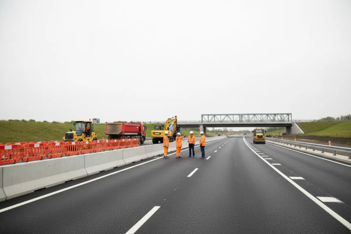 Highways and civil engineering site scene