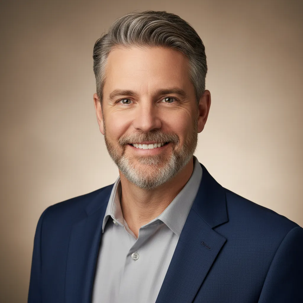 Portrait of Daniel Kim, manager of Bright Cuts Salon