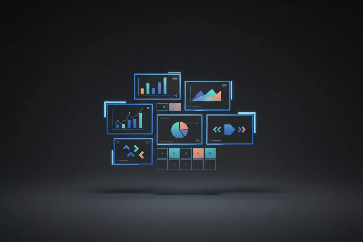 CRM & Sales Abstract Visual