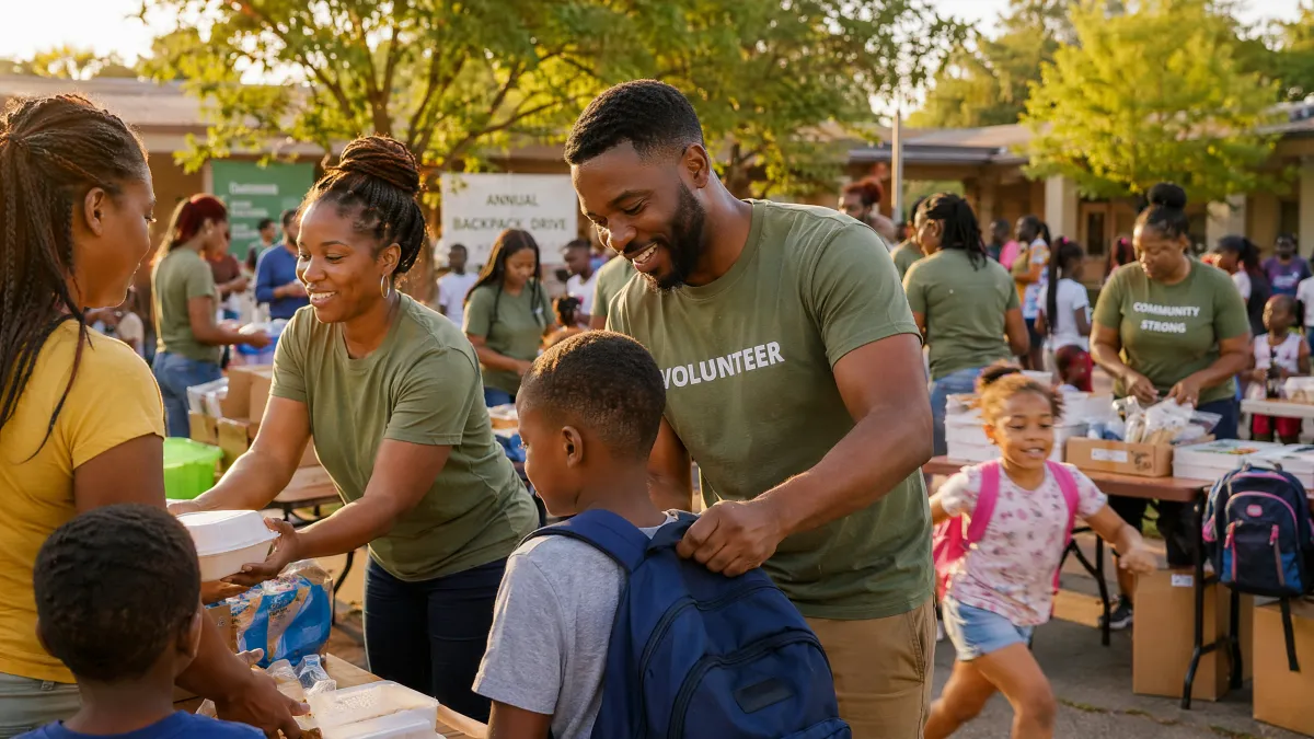 Community Service Backpack Drive