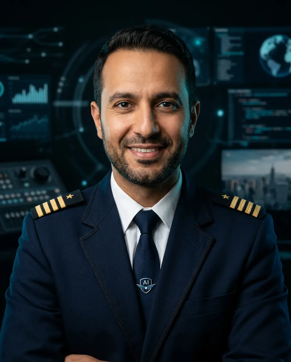 Chas Sweeten commercial airline captain and AI systems consultant