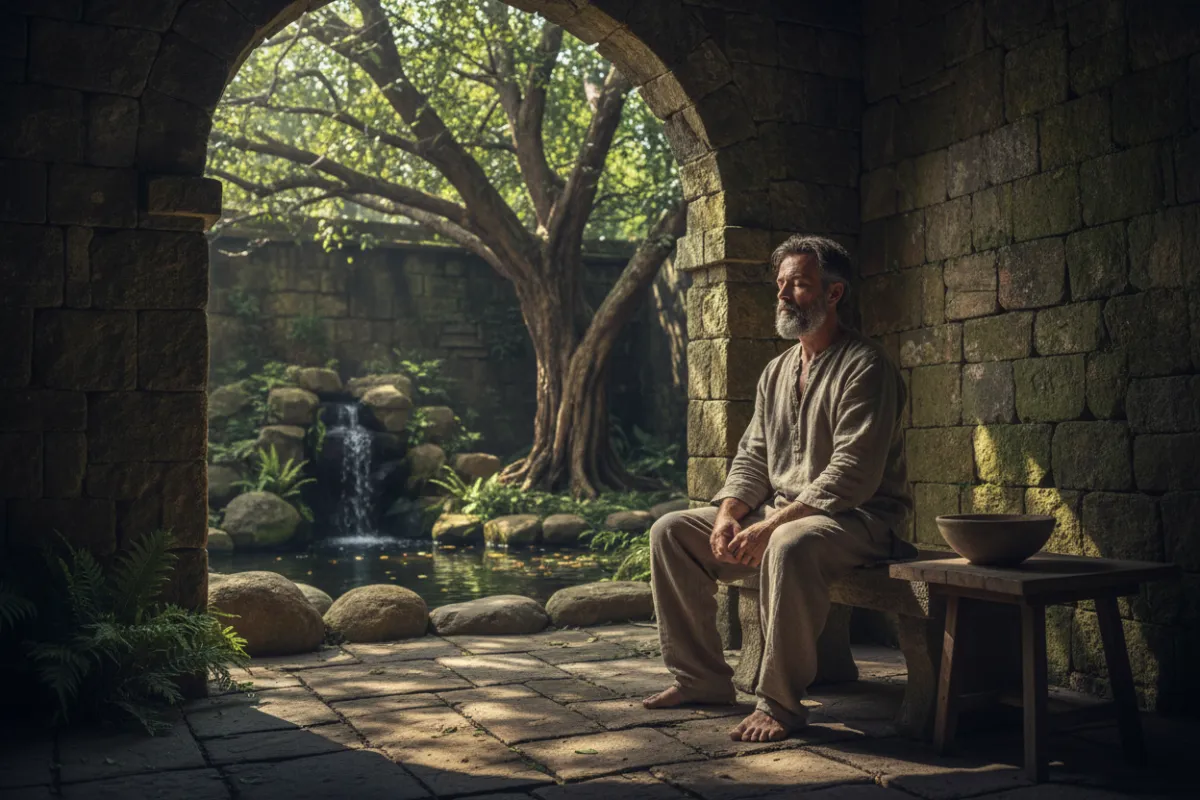 Portrait of a man in his 40s, confident pose