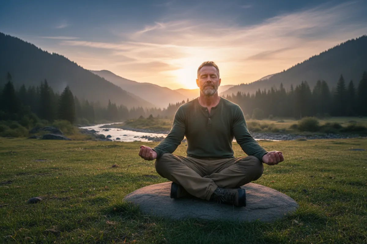 Man in his 40s in a reflective moment