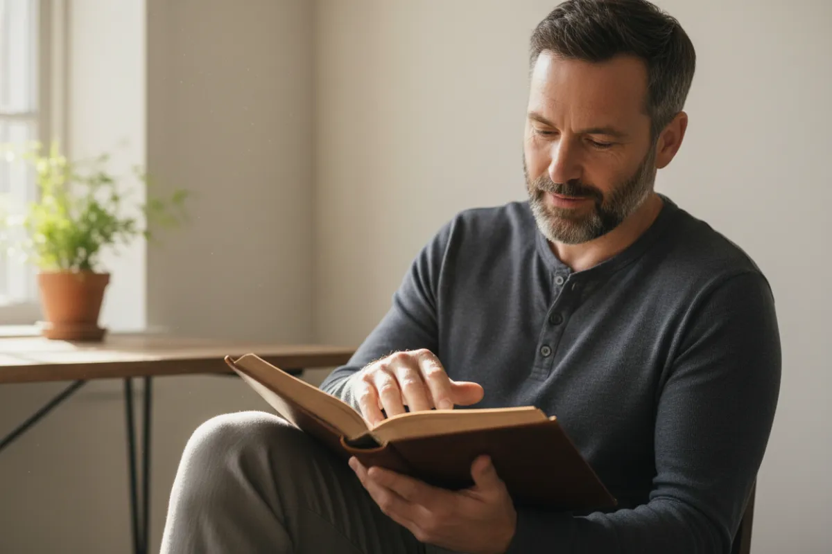 Man in his 40s engaged in physical activity