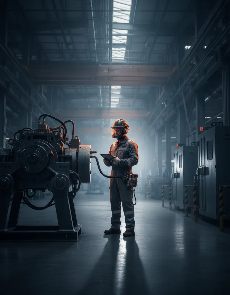 Spartan Facilities Management technician working on site