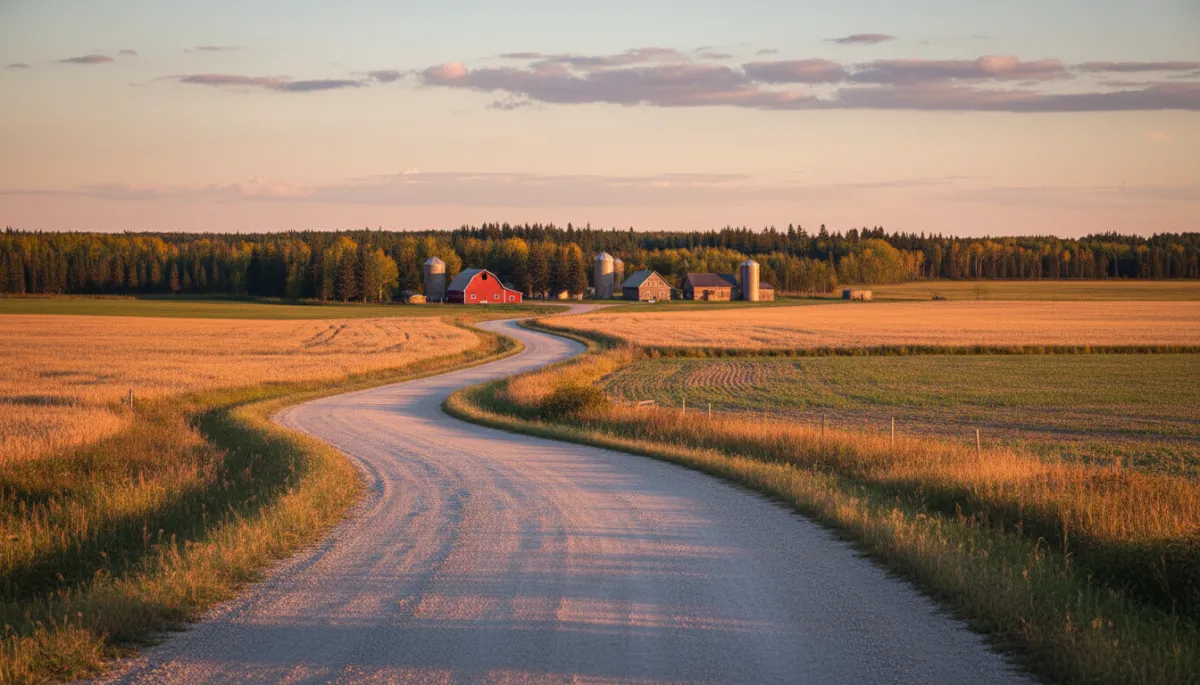 Rural northern landscape representing service area