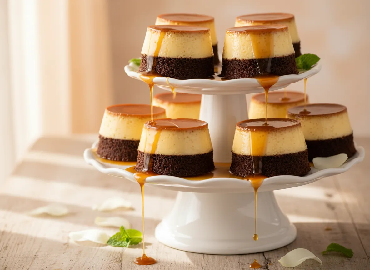 Mini Chocoflan dessert