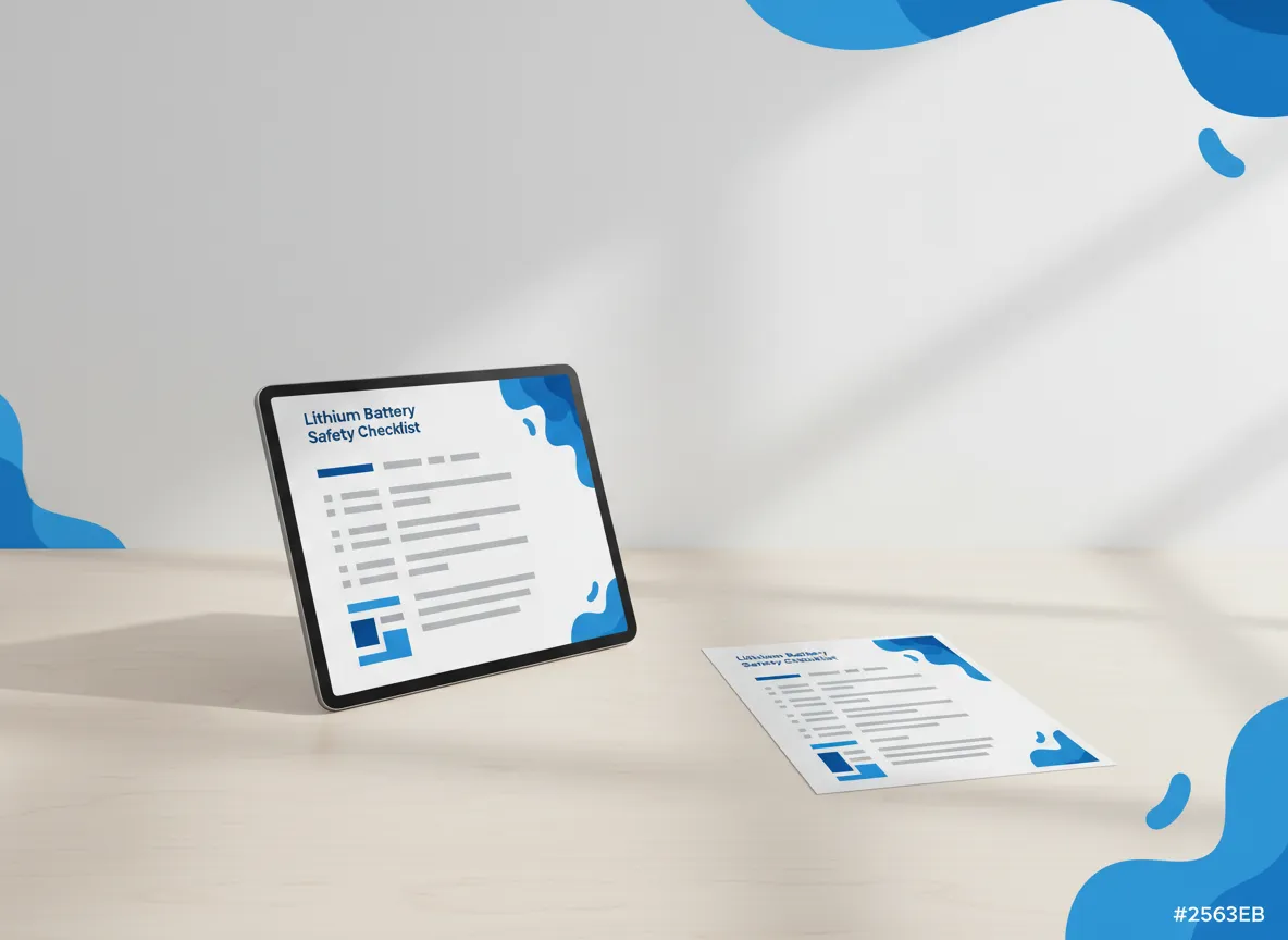 Lithium Battery Safety Checklist eBook preview