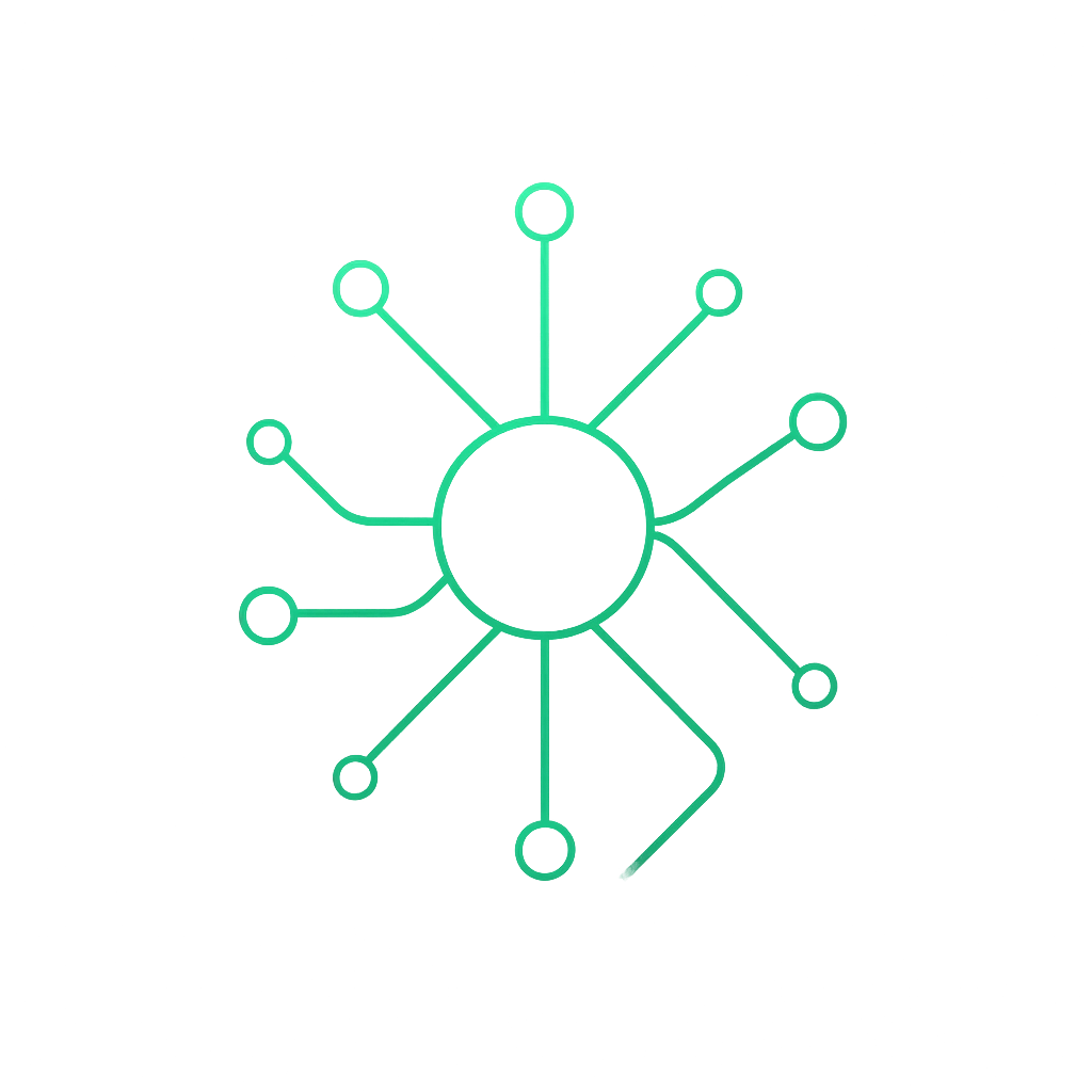 Premium abstract visual graphic representing data flow and connectivity