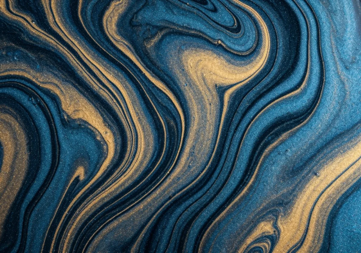Liquid Marble Effect Metallic Epoxy