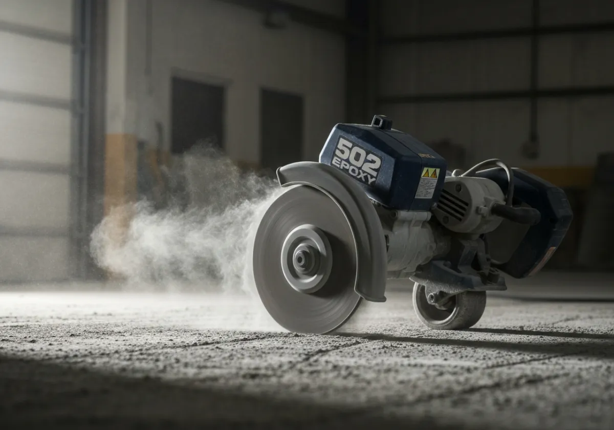 Concrete grinding preparation for epoxy