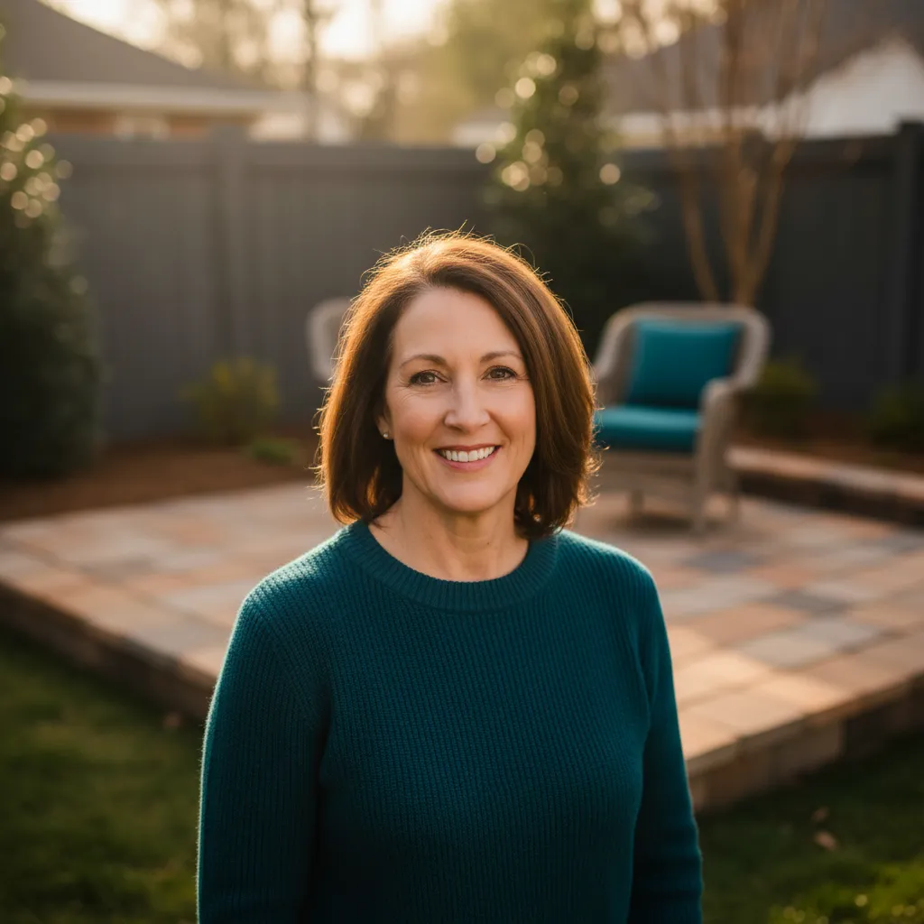 Customer portrait in St. Matthews yard
