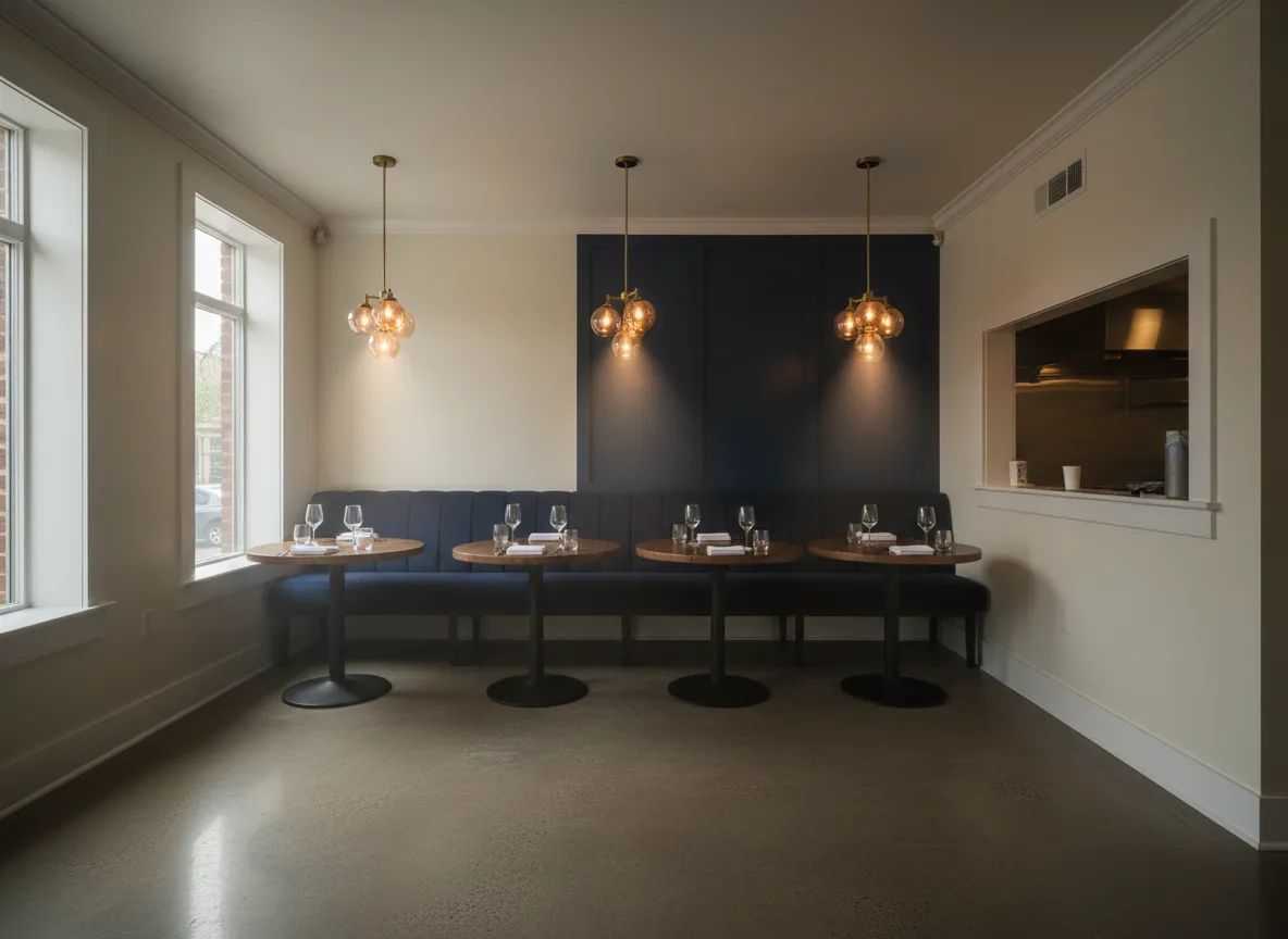 Restaurant interior overnight project in NuLu, Louisville KY by PM Painting LLC