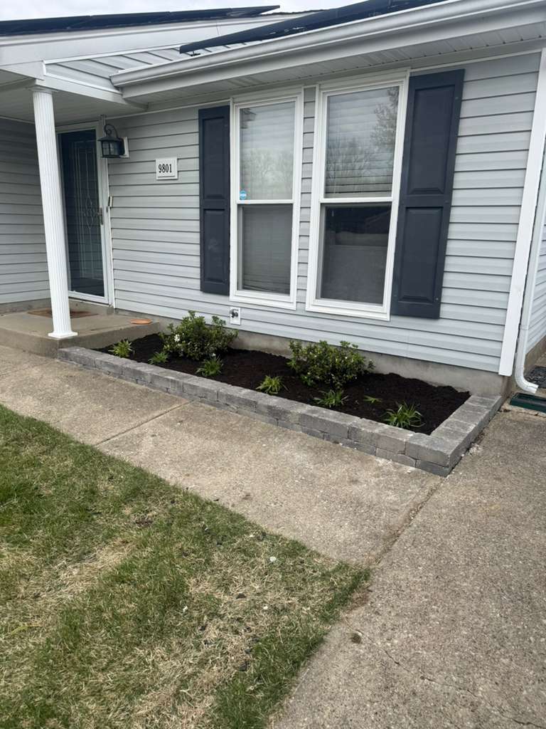 Patio construction detail showcasing craftsmanship