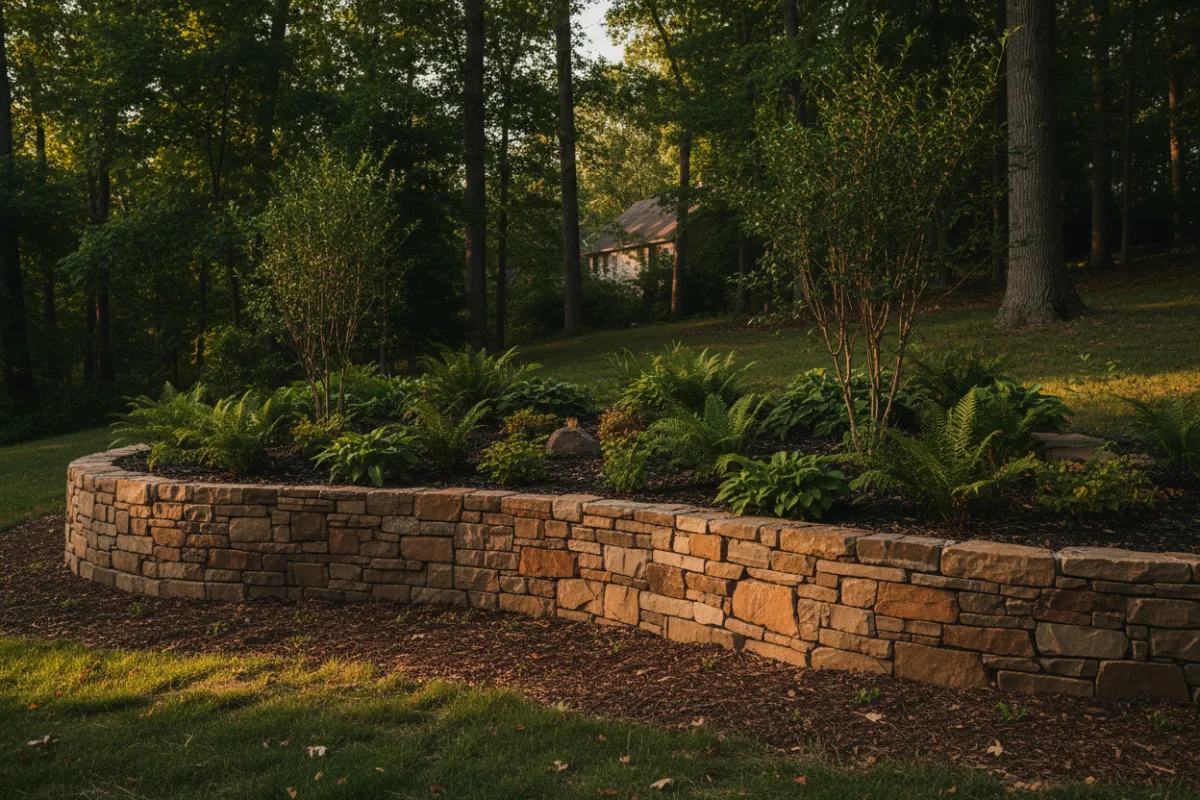 Retaining Wall Installation in East Louisville