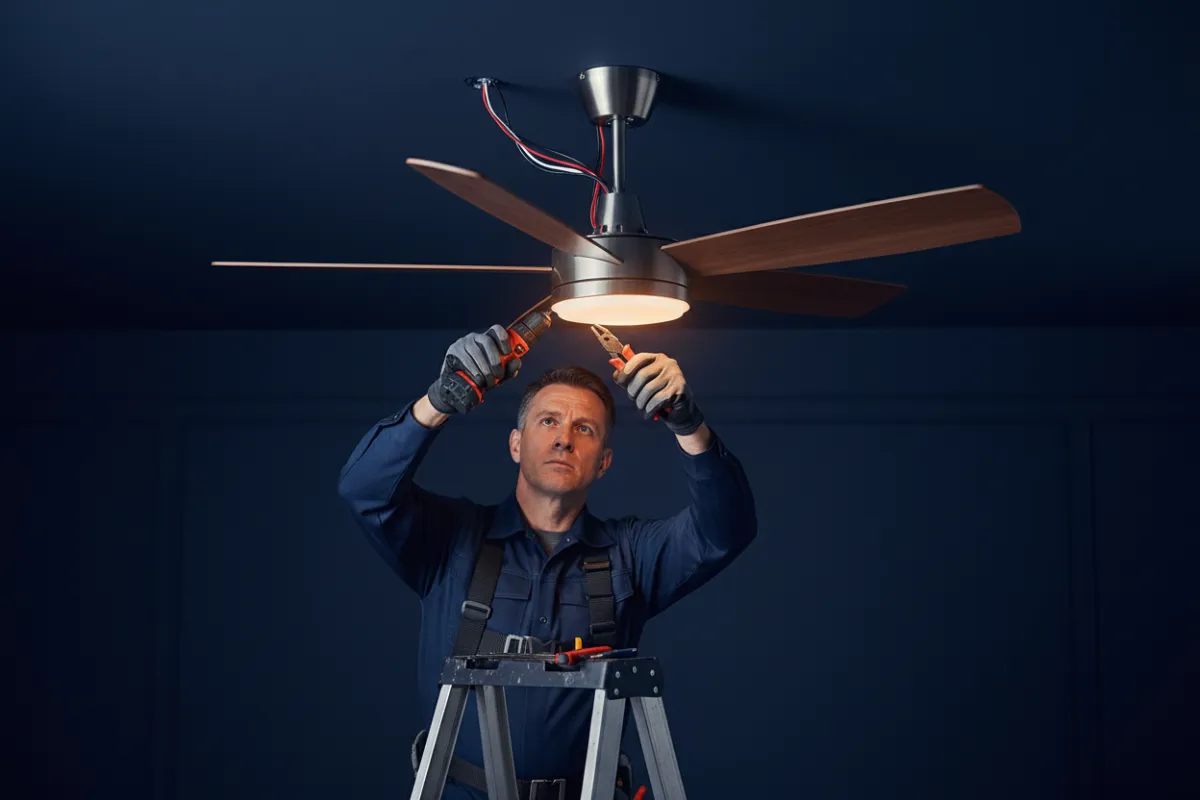 Safe installation of ceiling fans and chandeliers