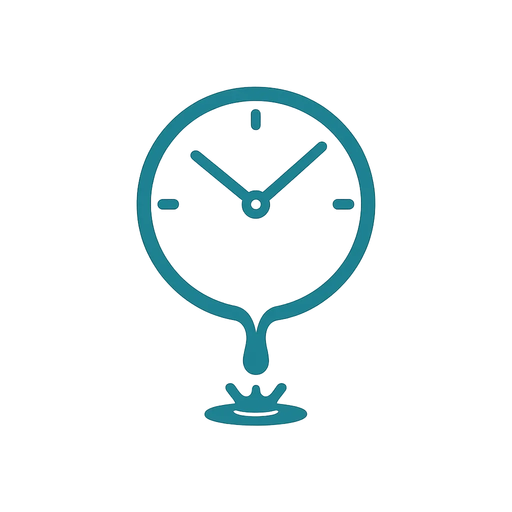 Find Time Leaks leaking clock icon