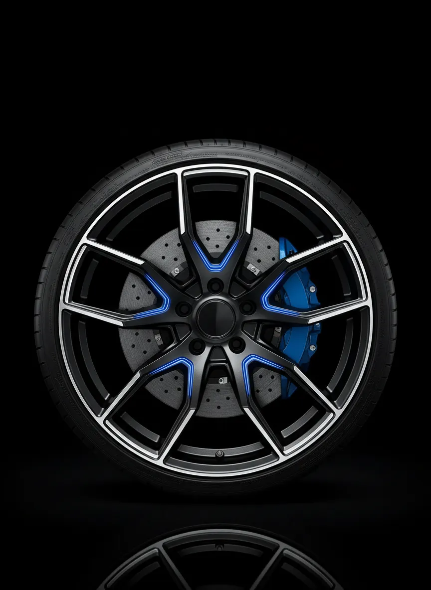 Final Obsidian finish result on exotic supercar