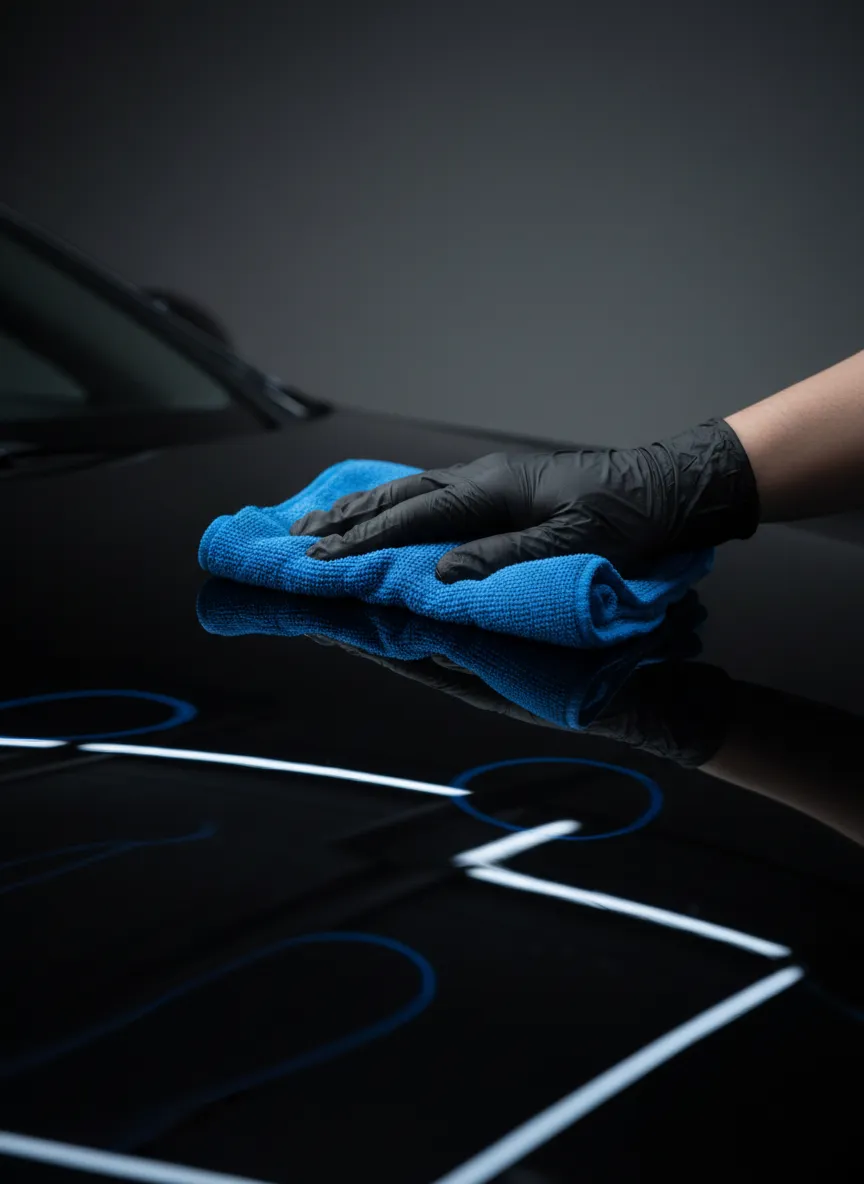 Obsidian auto detailing ceramic coating application process