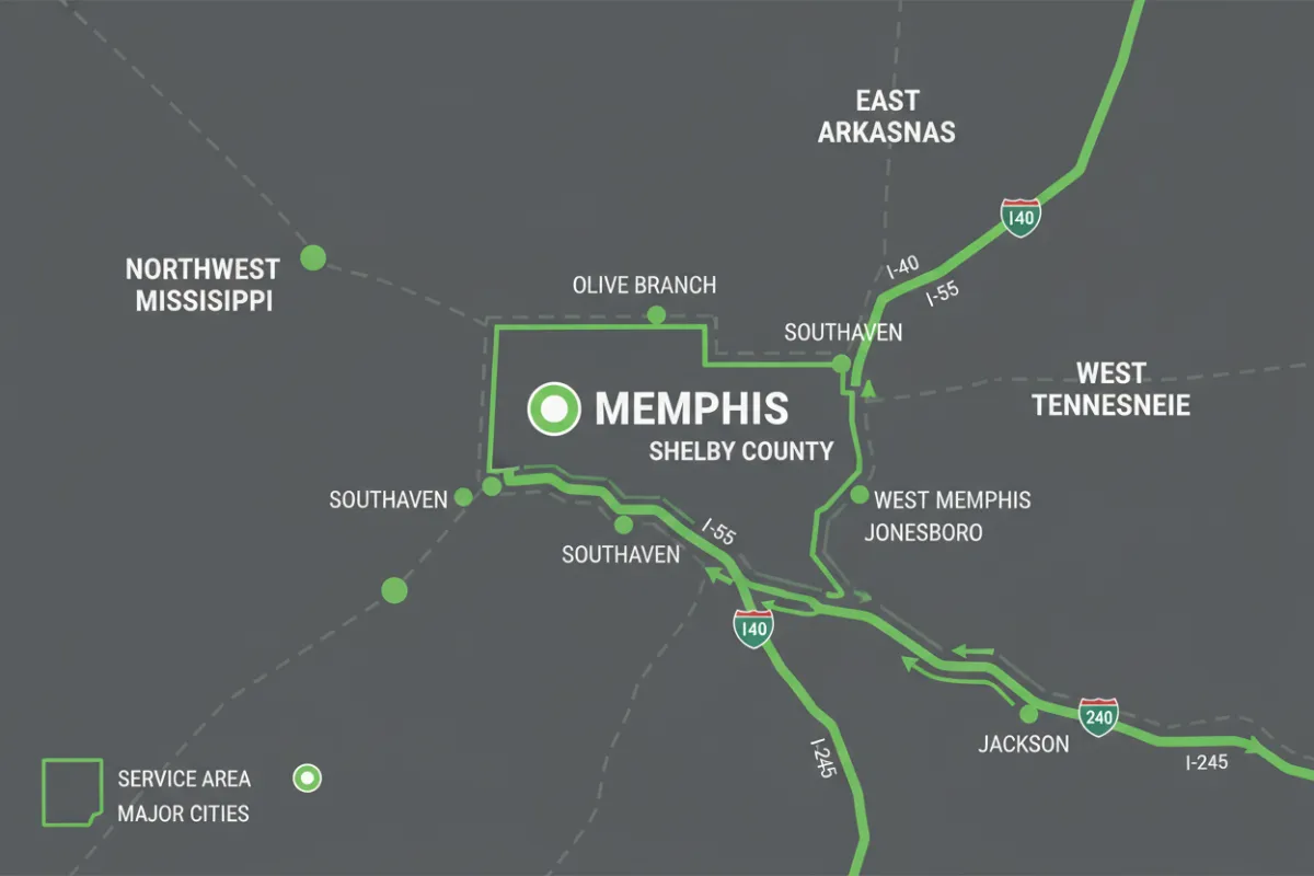 Map of Service Area