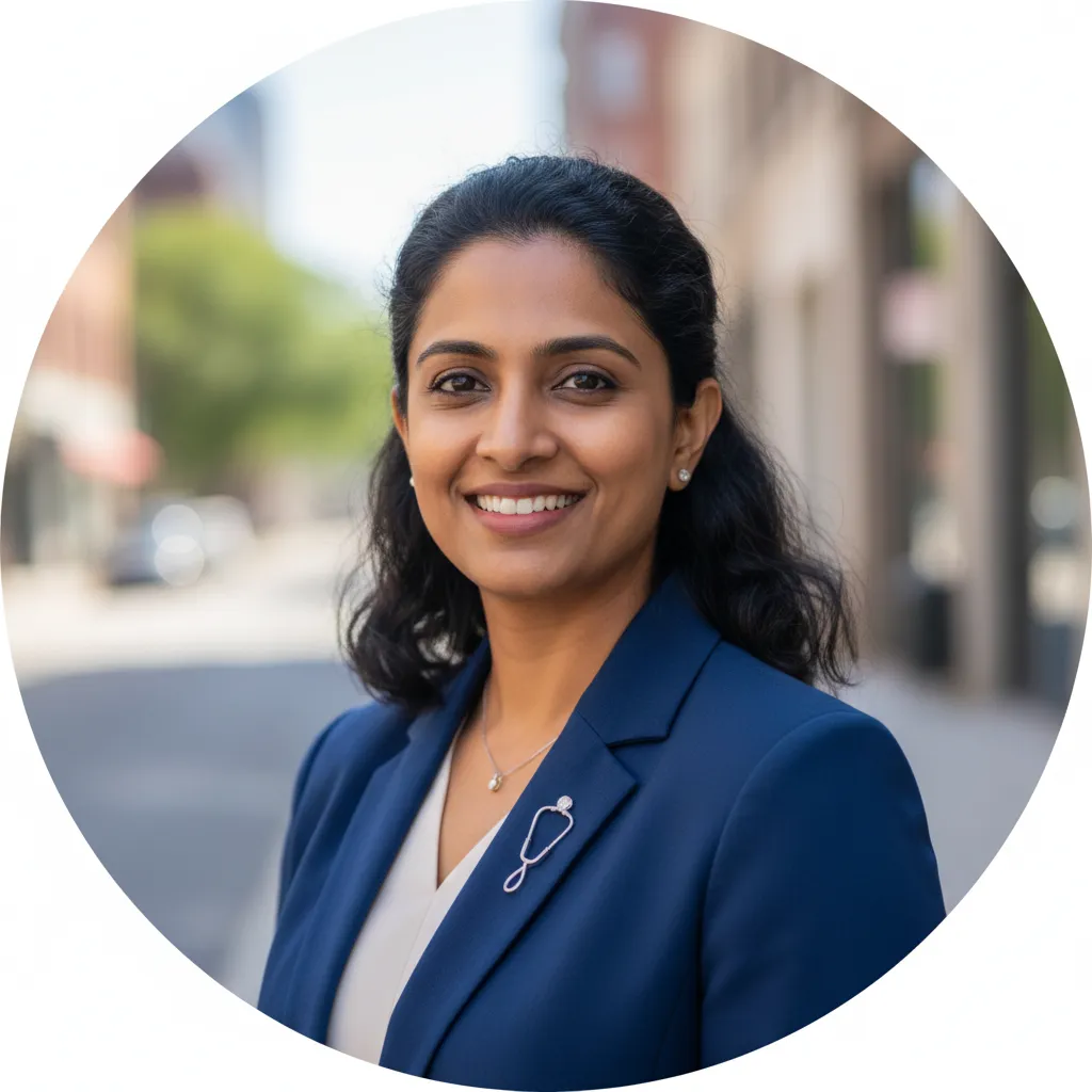 Portrait of mayoral candidate