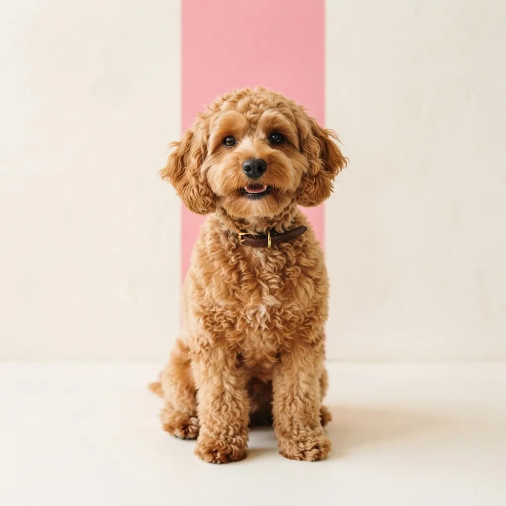 Studio dog portrait placeholder 5 - Upload Cavoodle studio lighting portrait