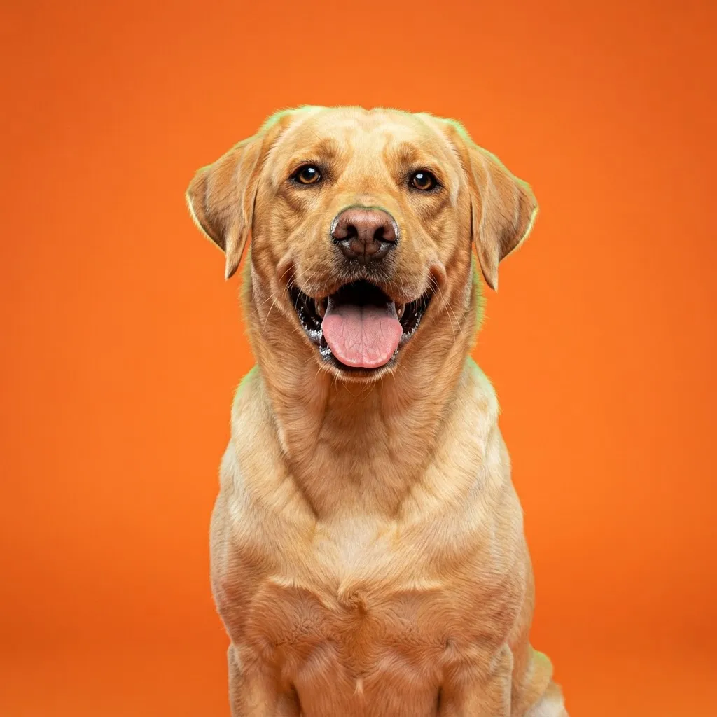 Studio dog portrait placeholder 6 - Upload Labrador high-energy studio portrait