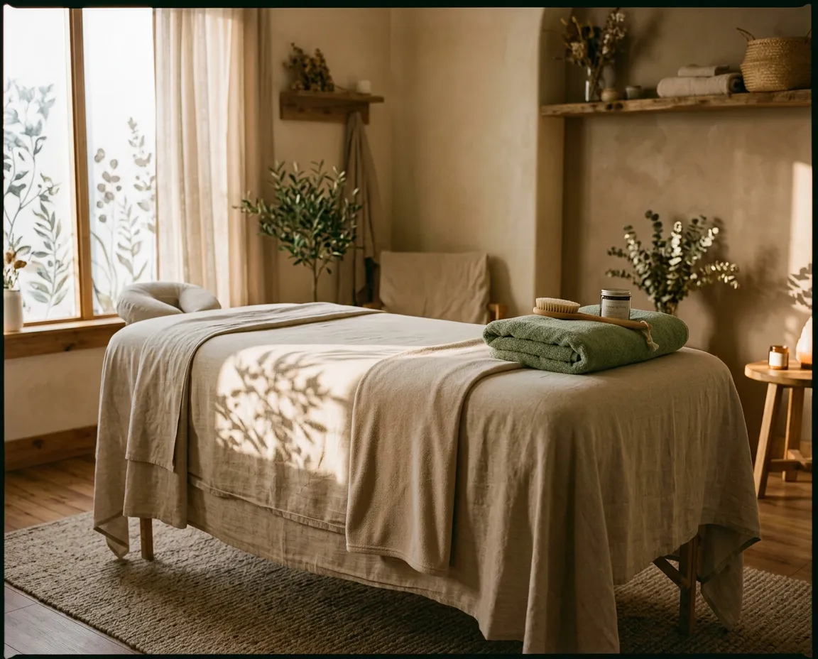Ambiente caldo e accogliente dedicato al benessere materno nella Stanza di Maimouna