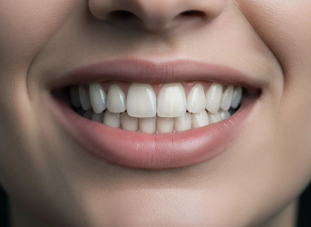 Beautiful smile after dental veneers