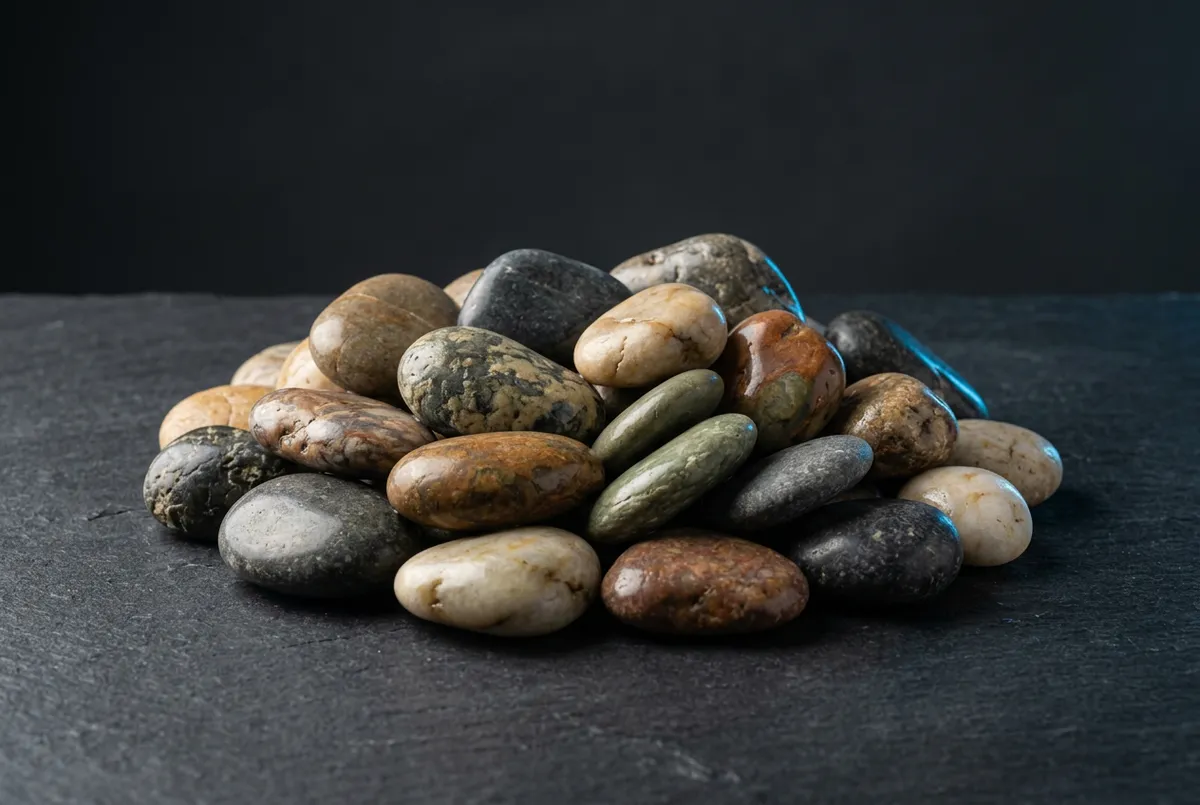 3/4 inch river rock for drainage, landscaping, and decorative beds