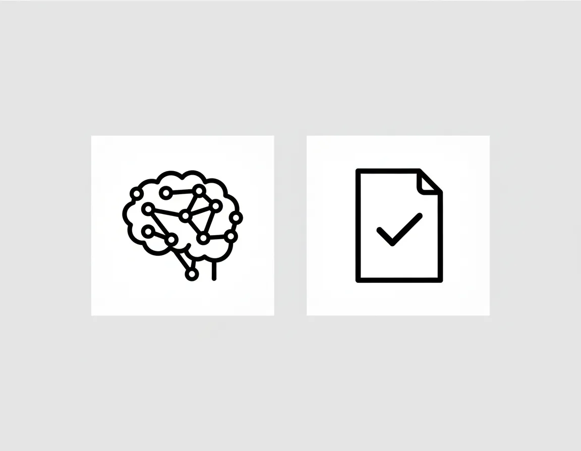 Monochrome icons representing AI tools