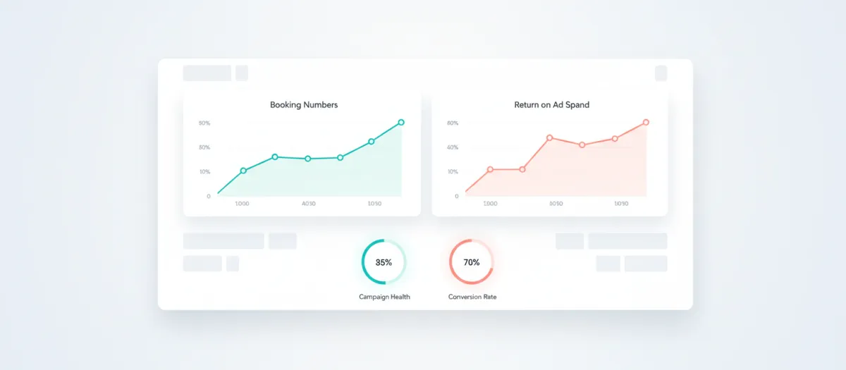 Med Spa campaign performance dashboard