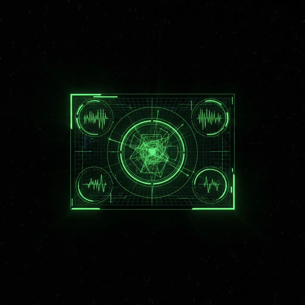 Green-tinted digital dashboard cutout representing neural latency.