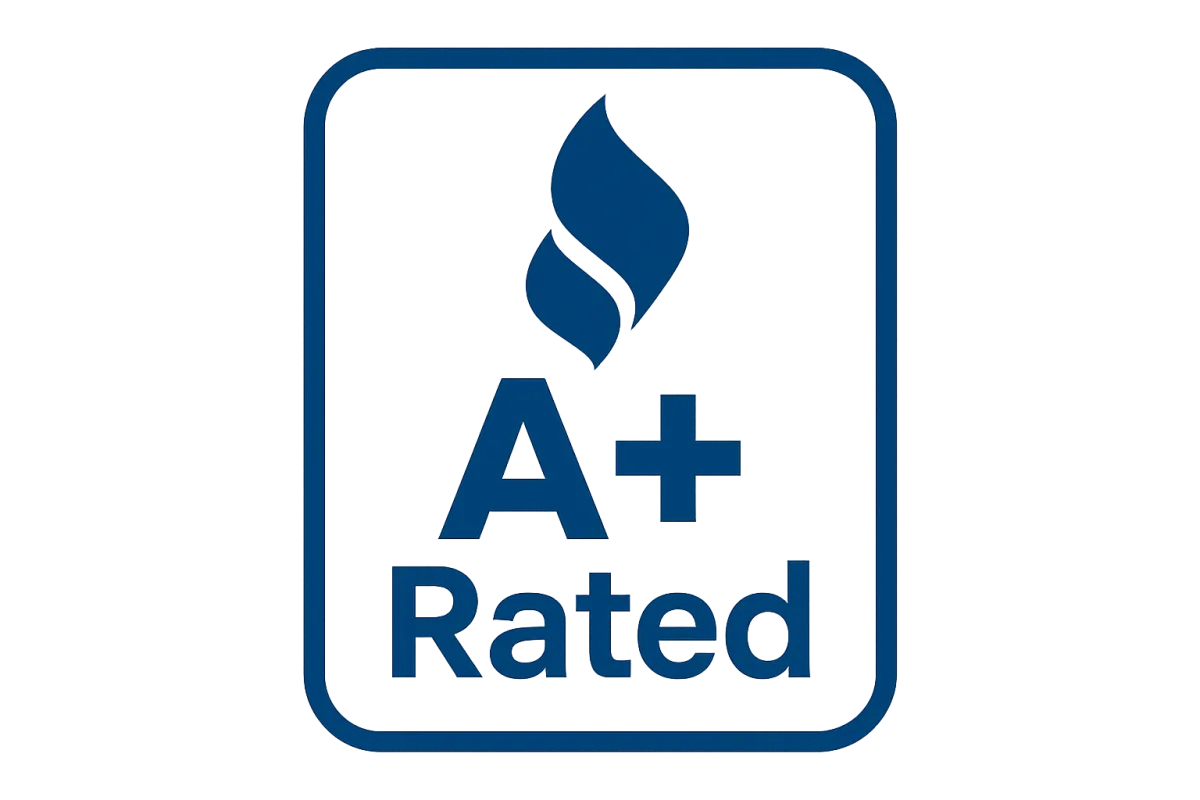 Better Business Bureau style rating badge