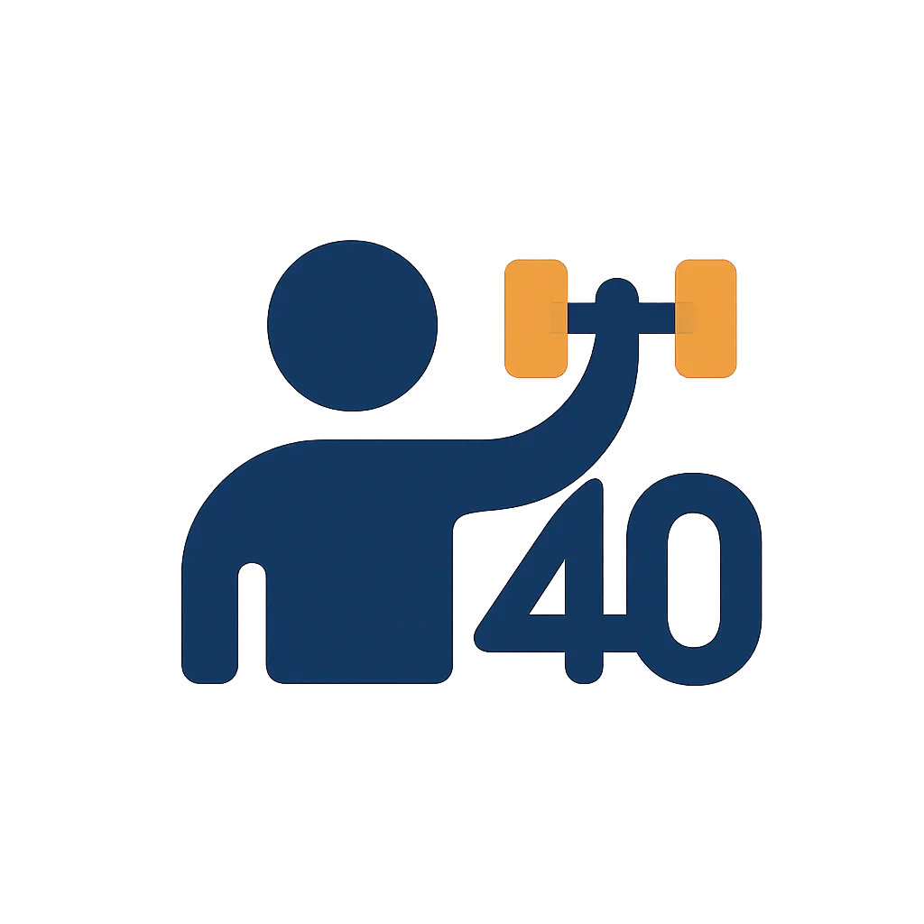 FitAfter40 Logo