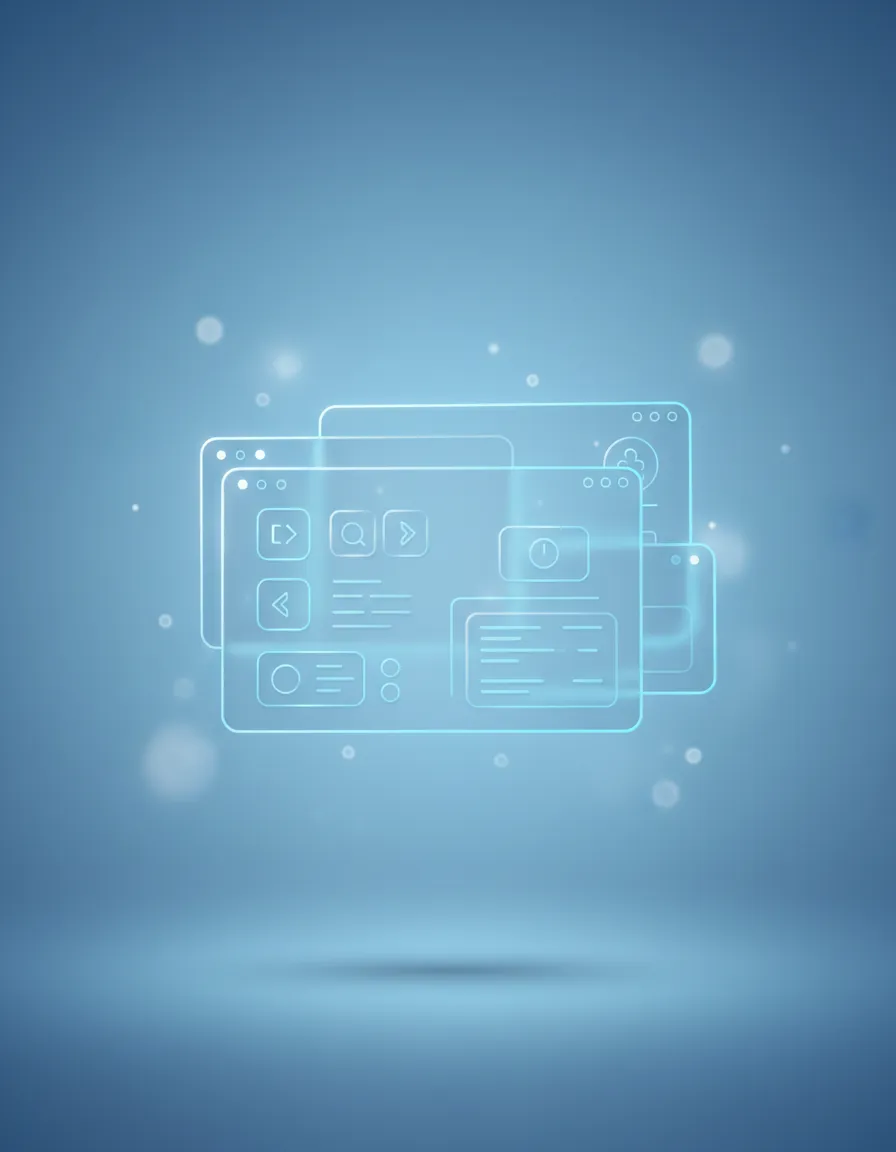 NimbusDesk Support Technical Interface Abstract Illustration