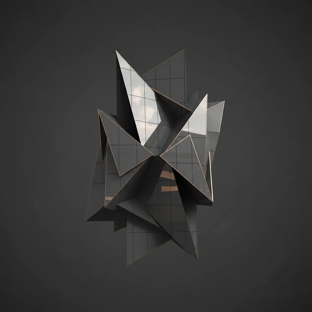 Desaturated image representing diagonal rotation and movement