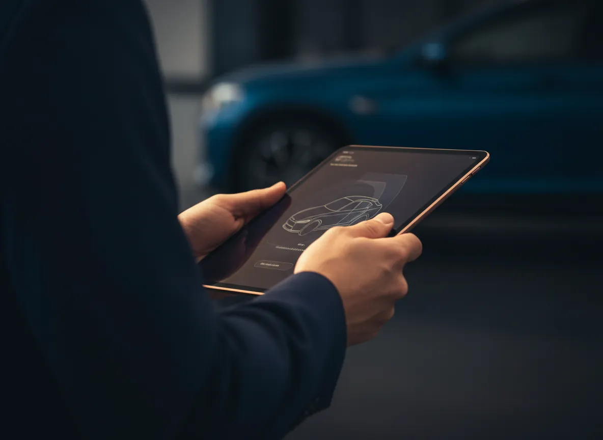 Customer researching online before dealership visit